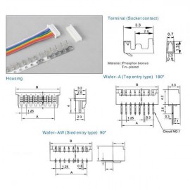 PH1.25MM PT Disconnectable Crimp Style Wire-to-Board Connectors