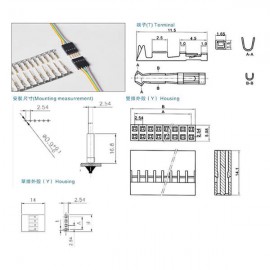PH2.54MM TJC8 Disconnectable Crimp Style Wire-to-Board Connector