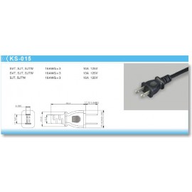 AC Power Cord Set KS-015